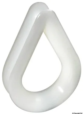 Zdjęcie produktu dla Oczko, biały nylon, średnica 8 mm, 100 sztuk