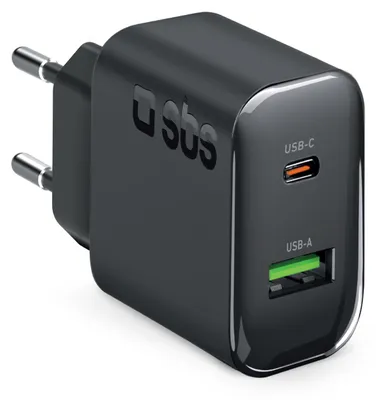 Immagine prodotto di SBS  Caricatore 65W Doppia USB‑C + USB‑A