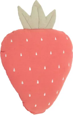 Obrázok produktu pre Detský dekoračný vankúšik JAHODA 47x38 cm