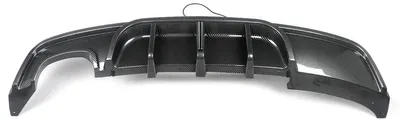 Image de Diffuseur de pare-chocs arrière - noir brillant - plastique ABS - spoiler sportif - accessoire automobile
