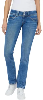 Productafbeelding van Pepe Jeans dames jeans, model Venus, blauw (denim-VS3), maat 34W/32L