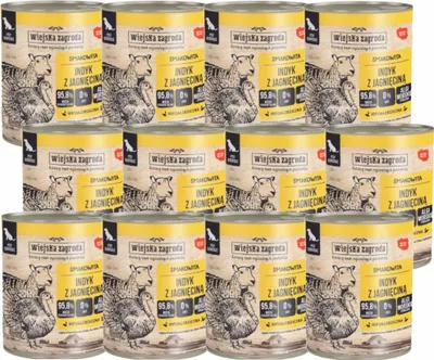 Produktbild von Country Farm Nassfutter für Hunde, Truthahn mit Lamm, 12 x 800 g