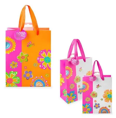 Produktbild von TRENDHAUS Geschenktüte 18x23x10 cm Blumen