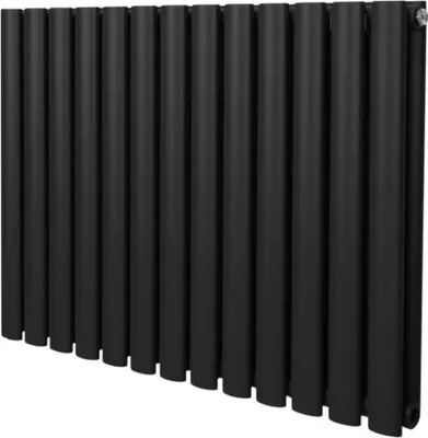Immagine prodotto di Radiatore tubolare ovale - 600 mm x 780 mm - Nero