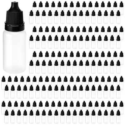 300x 10 ml transparente Kunststoff-Druckflaschen, nachfüllbar
