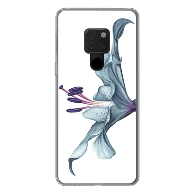 Produktbild von MuchoWow® Handyhülle Schutzhülle Hülle für Huawei P40 Lite Blumen - Aquarell - Lilie Silikon Softcase Handy Hülle - Handy