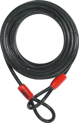 Image de ABUS Câble en boucle Cobra 10 - Câble en acier gainé de plastique - Sécurité pour les accessoires de vélo et de moto - 10 mètres de long, 10 mm d'épaisseur
