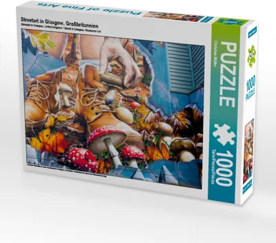 Produktbild von CALVENDO Puzzle Streetart in Glasgow, Großbritannien | 1000 Teile Lege-Größe 64x48cm Foto-Puzzle für glückliche Stunden