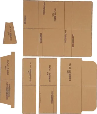 Obrázek produktu pro Akrylová peněženka Vzor šablony Set Handcrafted DIY Akrylová forma Šablona Ruční řemeslný nástroj