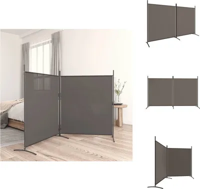 Obrázok produktu pre vidaXL 2-dielny paraván antracit 348x180 cm látka - deliaca stena