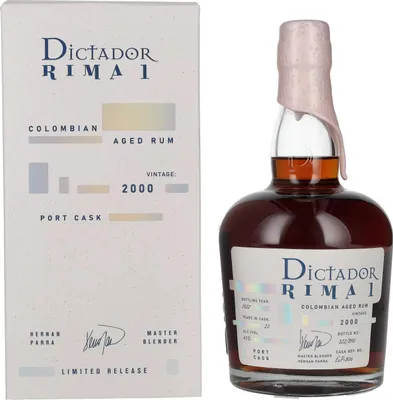 Produktbild von Dictador RIMA 1 22 Years Old PORT CASK Vintage 2000 43% Vol. 0,7l in Geschenkbox