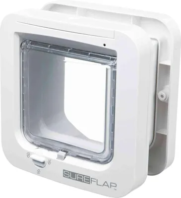 Produktbild von SureFlap 4-Wege Freilauftür - weiß - 21 × 21 cm