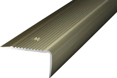 Produktbild von Prinz Treppenkantenprofil Alu Edelstahl matt gelocht 45 x 23 x 1000 mm