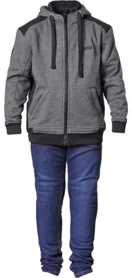 Image de Sweat à capuche GMS Grizzly Junior noir-anthracite 152