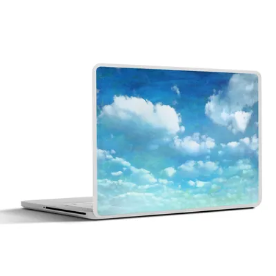 Produktbild von MuchoWow® Laptop Aufkleber Sticker Cover Wolken - Aquarell - Sommer 30x22 cm - Laptop-Sticker