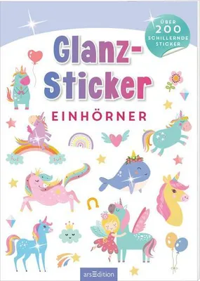 Obrázek produktu pro Glanz-Sticker - Einhörner