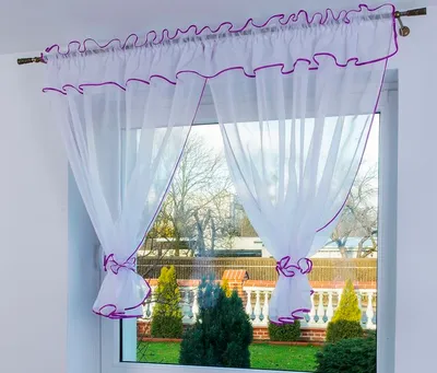 Produktbild von Fertig Gardine TUNESIEN, 300x120 Violett