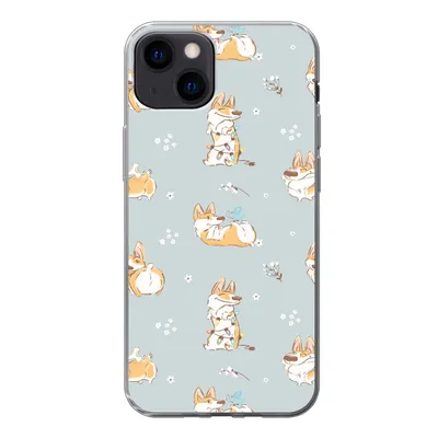 Obrázok produktu pre Kryt mobilného telefónu pre Apple iPhone 13 Vzor - Pes - Corgi - Chlapci - Dievčatá - Deti - Deti Silikónové mäkké puzdro