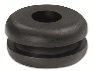 Image de Manchon de passage HELLERMANNTYTON, 633-02090, noir, PVC, ∅ 4 mm, 1 pièce