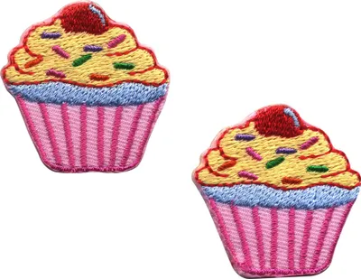 Produktbild von Aufnäher - Muffin - pink - 2er Set - Patch