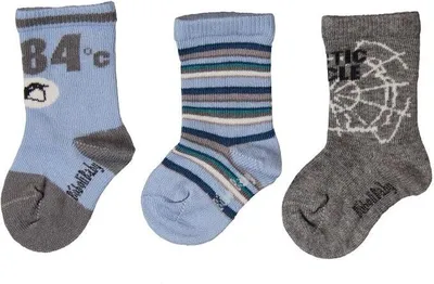 Produktbild von Bóboli Jungen Socken 3er Pack blau/grau Gr. 16/18
