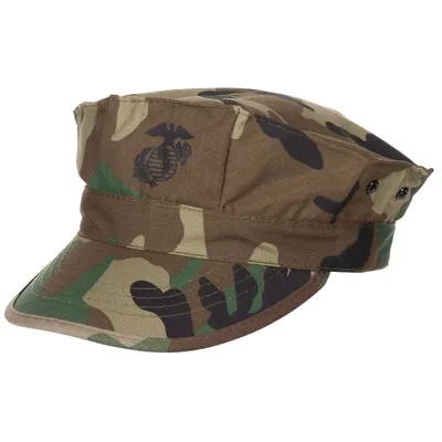 Produktbild von US Cap, "USMC", Rip Stop, woodland, Marine-Corps-Druck L