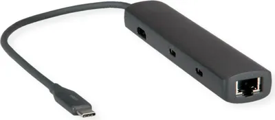Image de ROLINE Station d'accueil USB4-C HDMI+2.5GbE+ 2xA+1xC+1xC PD 40G 8K - Numérique/données - Numérique/affichage/vidéo (12.02.1124)