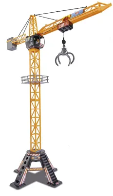 Produktbild von Mega Crane Kran Spielzeug mit Fernbedienung für Kinder von 3-5 Jahren Baustellenfahrzeuge Kinder Set mit Seilwinde Greifarm und Lastentrage 120 cm
