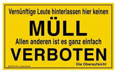 Produktbild von Müll-Schild