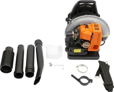 Produktbild von Benzin Laubbläser - Rucksackmodell 63 cm³ - 2-Takt luftgekühlter Motor - Verstellbarer Schultergurt - Kraftstofftank