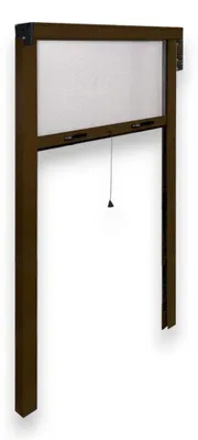 Image de Moustiquaire enroulable verticale pour l'extérieur et l'intérieur, 140 x 250 cm - Marron