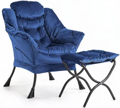 Produktbild von Sessel Loungesessel Samt Wohnzimmer Sitzsessel Relaxsessel Lesesessel