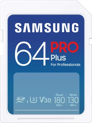 Immagine prodotto di Samsung PRO Plus SD Card - Scheda di Memoria 64GB 2023