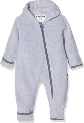 Produktbild von baby-Pyjama Oneie Fleece grau Größe 92