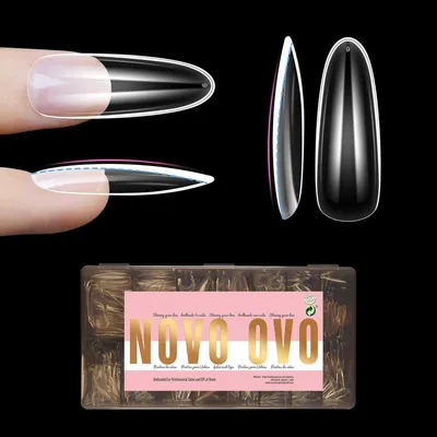Obrázek produktu pro Umělé nehty, tvar: Natural Oval, model: Ballerina, 450 kusů