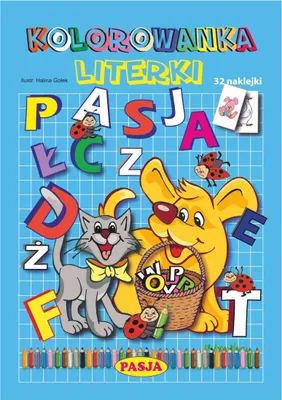 Image de Livre de coloriage des lettres - Halina Gołek (Malbuch für Kinder auf Polnisch)