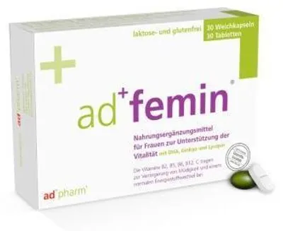 Immagine prodotto di Adfemin confezione mensile 30 capsule molli + 30 compresse 30 pz