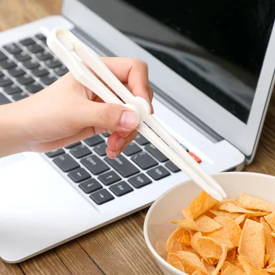 Produktbild von Snackclip kleine Nicht schmutzige Hände Ergonomische Lebensmittel erfassen Plastik Fauler Mehrzweck-Finger-Essstäbchen für Zuhause