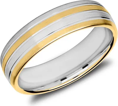Produktbild von Herrenring von Unique aus teilvergoldetem 925er Silber