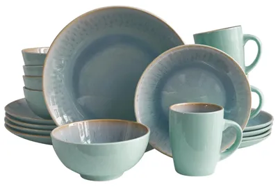 Produktbild von Ein 16-teiliges Vintage-Tafelgeschirr, modernes Design, für 4 Personen