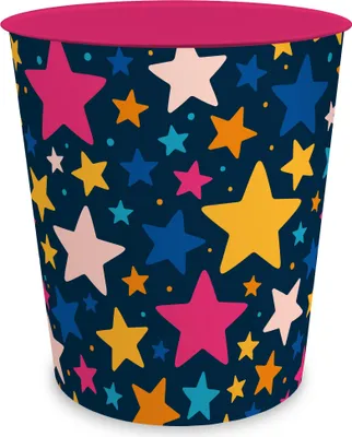Produktbild von itenga Papierkorb ca. 11 Liter - Motiv STERNE