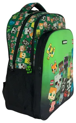 Immagine prodotto di Zaino e borsa scuola Minecraft, con molti personaggi, altezza 40 cm