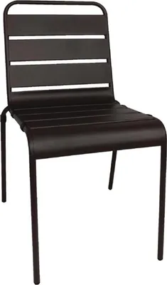 Produktbild von Bolero Bistrostühle Schwarz (4er Set) – stapelbar, für Innen- und Außenbereich