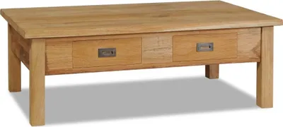 Produktbild von Couchtisch Massivholz Teak 100x60x35 cm