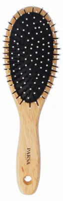 Produktbild von PARSA Beauty Essential Haarbürste aus Holz mit Naturkautschuk oval schonend zum Haar