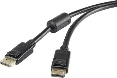 Obrázek produktu pro Renkforce RF-3433994, 7,5 m, DisplayPort, DisplayPort, Samec, Samec, Černá