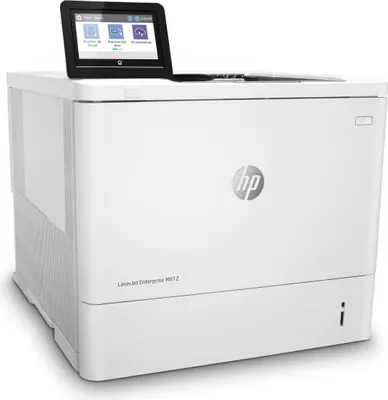 Imagen del producto de Impresora láser en blanco y  HP LaserJet Enterprise M612dn, solo con conexión Ethernet; impresión a doble cara, láser, 1200 x 1200 DPI, formato A4, 71 páginas por minuto, impresión a doble cara, color blanco