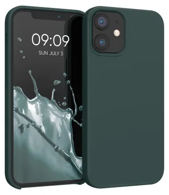 Produktbild von kwmobile Handyhülle für iPhone 12 mini Hülle, für iPhone 12 mini Case - Hülle Silikon - kabelloses Laden - Blaugrün