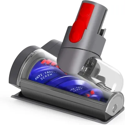 Produktbild von Upgrade Mini Elektrobürste für Dyson V15 V11 V10 V8 V7 Haardüse Bürste Anti Verwicklungs Aufsatz Staubsauger Ersatzteile Turbinendüse zu Reinigung Haustierbetten Autositze Sofa Teppich