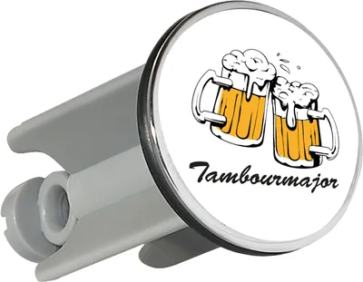 Produktbild von Huuraa Waschbeckenstöpsel Tambourmajor Spielmannszug 4cm höhenverstellbar Abflussstopfen Geschenkidee